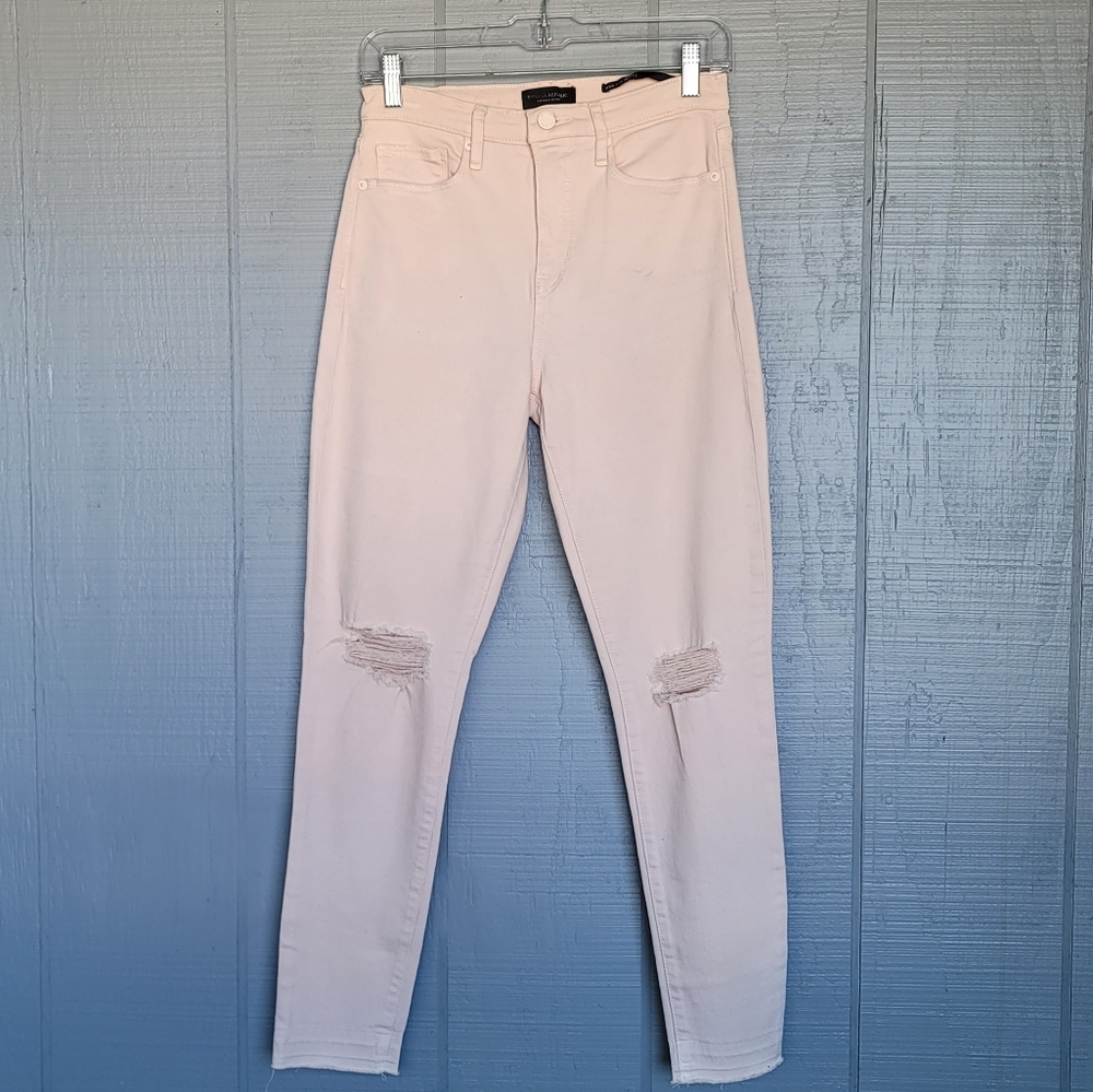 Banana Republic Premium Denim High-Rise Skinny Blush Jeans. Size 27
